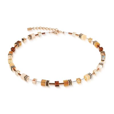 Coeur de Lion Halskette GeoCube® Iconic Mocha Mousse Rosé 2838/10-1100