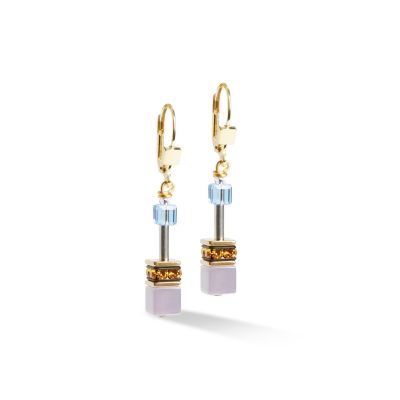 Coeur de Lion Ohrringe GeoCube® Iconic Multicolor Gold 2838/20-1516