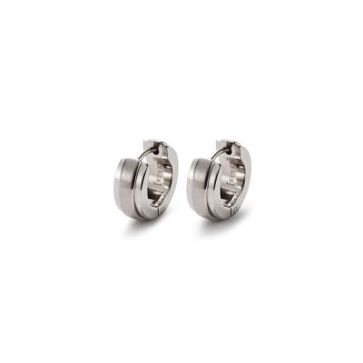 Monomania 30270 Klappcreolen Herren Business Casual Edelstahl Ø 12 mm