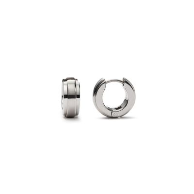 Monomania 30270 Klappcreolen Herren Business Casual Edelstahl Ø 12 mm