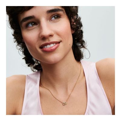 Pandora 362666C01 Kette Damen Unendlichkeits-Herz Funkelnd Vergoldet