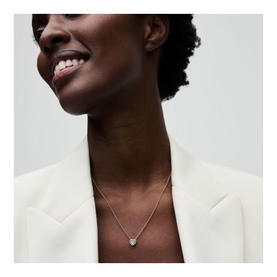 Pandora 368425C01 Collier-Halskette Damen Funkelndes Herz Vergoldet 45 cm