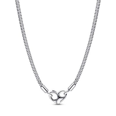 Pandora 392451C00 Gliederhalskette mit Nieten Damen Pandora Moments Silber 45 cm