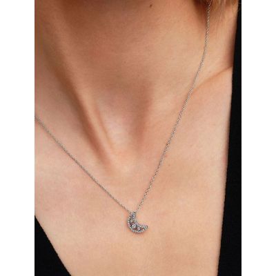Pandora Halskette-Anhänger Mondsichel Sterling-Silber 394259C01-50 cm
