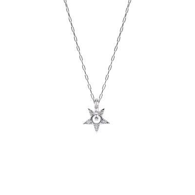 Pandora Halskette mit Anhänger Offener Stern Silber 45 cm 395082C01