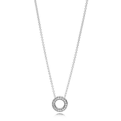 Pandora 397436CZ Kette Anhänger Hearts Of Pandora Silber 45 cm