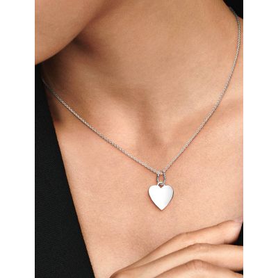 Pandora Anhänger Damen Gravierbares Herz Sterling-Silber 398914C00