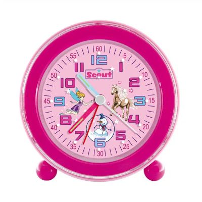 Scout Mädchen-Wecker Elfe Pferd Schneemann Pink Analog Quarz 280001038