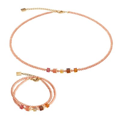 Coeur de Lion Halskette Joyful Colours Orange Goldton 4464/10-0200