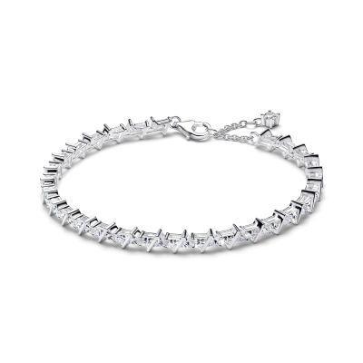 Pandora Tennisarmband Damen Funkelndes Dreieck Silber 595069C01