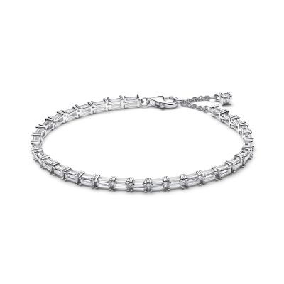 Pandora Tennisarmband Baguette-Schliff Zirkonia Silber 595081C01