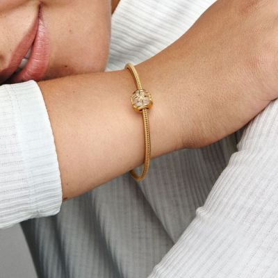 Pandora Charm Planet Venus Open Work Zirkonia Vergoldet 762435C01