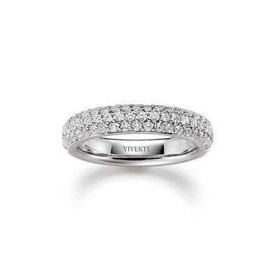 Viventy 762441 Ring Damen Funkelnde Zirkonia Sterling-Silber Gr. 56