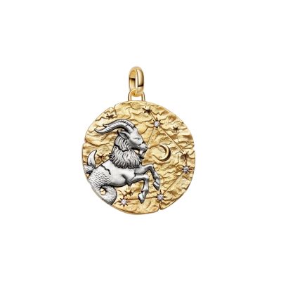 Pandora Me Medaillon-Charm Groß Steinbock 14 Karat Vergoldet 764999C01