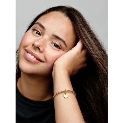 Pandora Charm-Anhänger Damen Gravierbares Herz Vergoldet 768761C01 