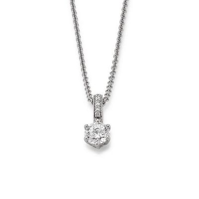 Viventy 777342 Halskette mit Anhänger Damen 6 Zirkonia Sterling-Silber 