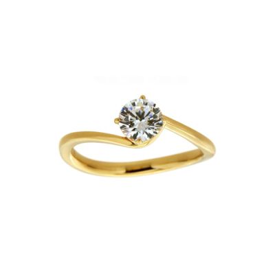 Viventy 781381 Ring Damen Zirkonia Silber Gelbgold Vergoldet Gr. 54