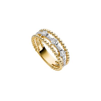 Viventy Ring Zirkonia Sterling-Silber Vergoldet 785091 Gr. 56