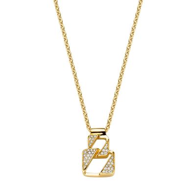 Viventy Halskette mit Anhänger Zirkonia Silber Vergoldet 786378