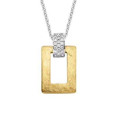 Viventy Kette mit Anhänger Zirkona Silber Vergoldet 787522