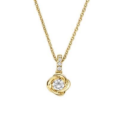 Viventy Halskette-Anhänger Zirkonia Sterling-Silber Vergoldet 788202