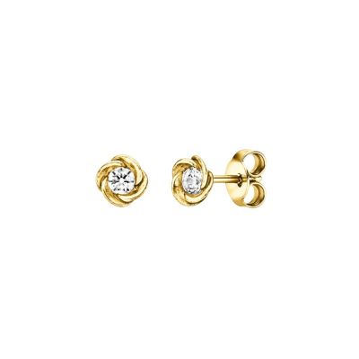 Viventy Ohrstecker Damen Zirkonia Sterling-Silber Vergoldet 788204