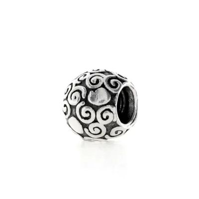 Pandora Charm Damen Swirl Hearts Sterling-Silber 790161