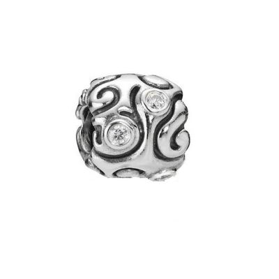 Pandora Charm Surreale Wellen Zirkonia Sterling-Silber 790548CZ