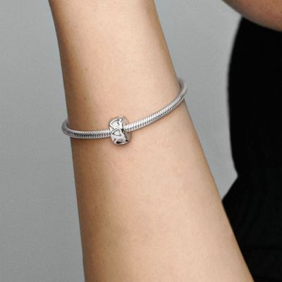 Pandora Clip Charm Damen Gereihte Herzen Sterling Silber 791978 