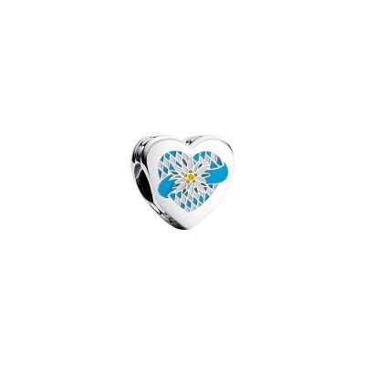 Pandora Charm Ich liebe Bayern Herz Sterling-Silber 792015C00_E079