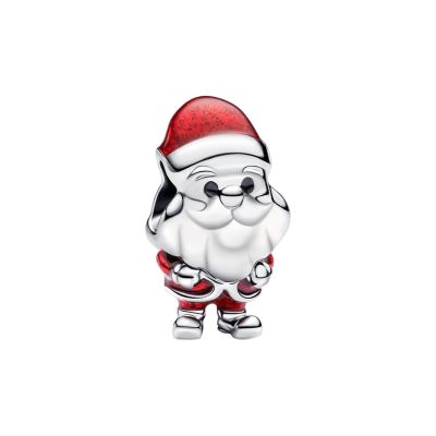 Pandora Charm Damen Verspielter Weihnachtsmann Sterling-Silber 793593C01