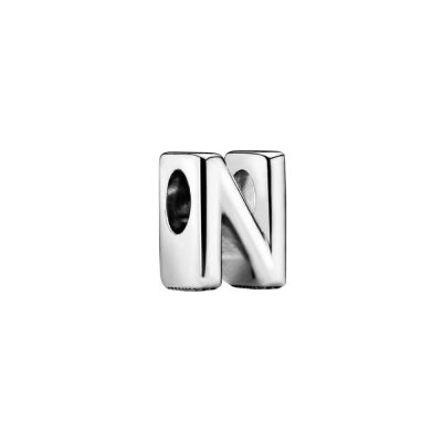 Pandora Alphabet-Charm Buchstabe Letter N Sterling-Silber 797468