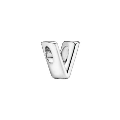 Pandora Alphabet-Charm Buchstabe Letter V Sterling-Silber 797476