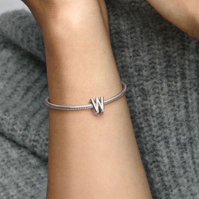 Pandora Alphabet-Charm Buchstabe Letter W Sterling-Silber 797477