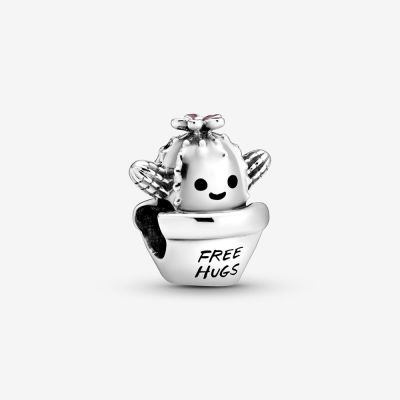 Pandora 798786C01 Charm Free Hugs Kaktus Silber