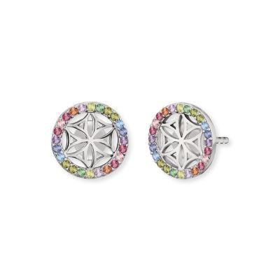 Engelsrufer ERE-LILLIFL-ZIM-ST Ohrstecker Damen Lebensblume Sterling-Silber