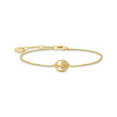 Thomas Sabo A2041-414-14 Armband Damen Tree of Love mit Weißen Steinen Vergoldet