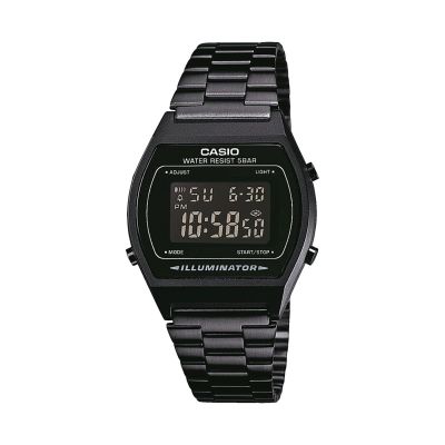 Casio B640WB-1BEF Unisex-Uhr Vintage Edgy Quarz Edelstahl-Armband