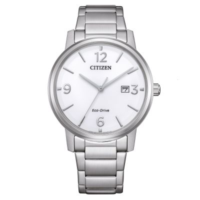 Citizen Herren-Uhr Eco-Drive Analog Quarz Edelstahl-Armband BM6755-71A