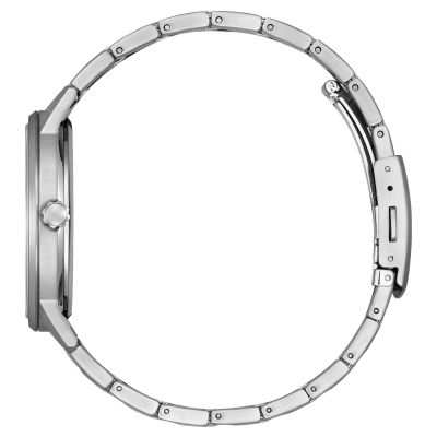 Citizen Herren-Uhr Eco-Drive Analog Quarz Edelstahl-Armband BM6755-71A
