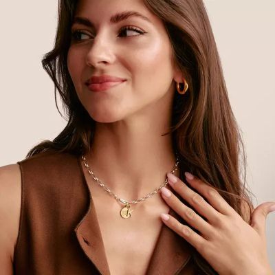 Thomas Sabo Charm-Anhänger Buchstabe L Connect Vergoldet CC1218-413-39