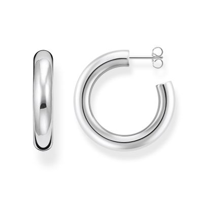 Thomas Sabo Creolen Ohrringe Damen Chunky Mittel Silber CR636-001-21