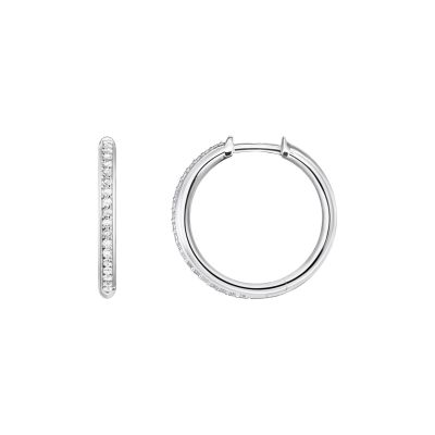 Thomas Sabo Creolen Damen Weiße Zirkonia Sterlingsilber CR673-051-14