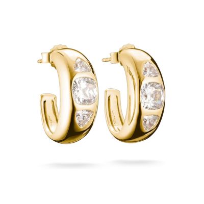 Thomas Sabo Creolen Bold Elegance Zirkonia 18K Vergoldet CR759-414-14