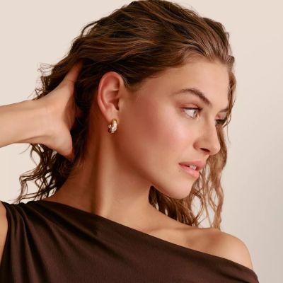 Thomas Sabo Creolen Bold Elegance Zirkonia 18K Vergoldet CR759-414-14