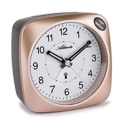 Atlanta Funkwecker Roségold Leuchtzeiger Analog Quarz 1794/18