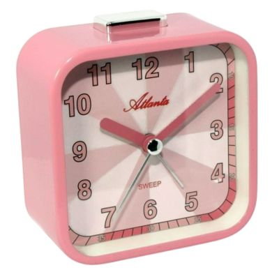Atlanta Wecker Pink Analog Quarz Metall-Gehäuse 03-2124-17