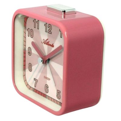 Atlanta Wecker Pink Analog Quarz Metall-Gehäuse 03-2124-17