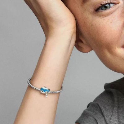 Pandora 792198C01 Charm Damen Ankerndes Kreuzfahrtschiff Blau Sterling-Silber