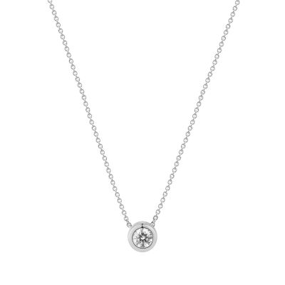 Diara Halskette Lab Grown Diamant 0,2 ct 585er Weißgold 45 cm DS1001W